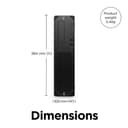 HP Workstation Z2 G9 - SFF 1 x Core i7 i7-14700K / up to 5.6 GHz - RAM 32 GB - SSD 1 TB - HP Z Turbo Drive, TLC - UHD Graphics 770 - Gigabit Ethernet, IEEE 802.11ax (Wi-Fi 6), IEEE 802.11be (Wi-Fi 7), Bluetooth 5.4 - Win 11 Pro - monitor: none - keyboard: UK - black - with HP Wolf Pro Security Edition (1 year) thumbnail 4
