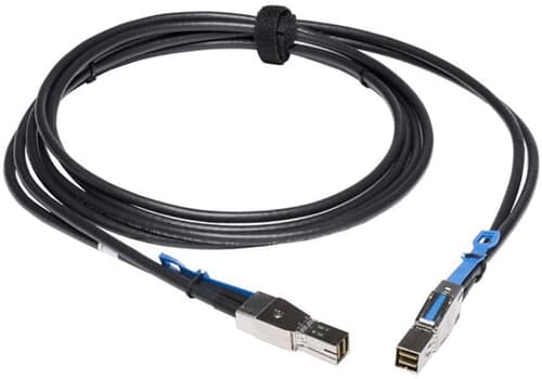 Lenovo - SAS external cable - 36 pin 4x Mini SAS HD (SFF-8644) (M) to 36 pin 4x Mini SAS HD (SFF-8644) (M) - 2 m - for ThinkSystem DE4000H Hybrid