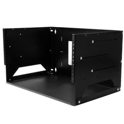 StarTech.com 4U Open Frame Wall Mount Network Rack w/ Built in Shelf - 2-Post Adjustable Depth (12" to 18") Equipment Rack - 75.2lbs (WALLSHELF4U) - Rack (wall mount) - black - 4U - 19" - for P/N: CABSCRWS1032
