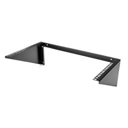 StarTech.com 6U Wall Mount Patch Panel Bracket - 19 in - Steel - Vertical Mounting Bracket for Networking and Data Equipment (RK619WALLV) - Wall mount bracket - black - 6U - 19"