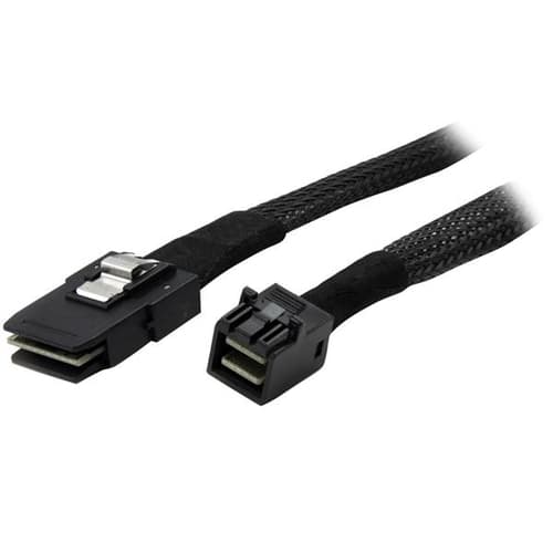 StarTech.com 1m Internal Mini SAS Cable - SFF-8087 to SFF-8643 - Mini SAS to Mini SAS (SAS87431M) - SAS internal cable - SAS 12Gbit/s - Mini SAS (SFF-8087) (P) to 4 x Mini SAS HD (SFF-8643) (P) - 1 m - straight connector, latched - black - for P/N: SFF86448PLT2