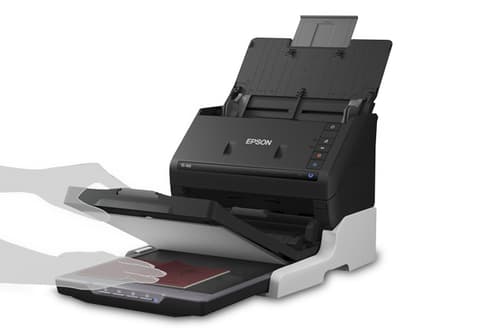 Epson - Scanner dockable flatbed accessory - for Epson DS-530, DS-575W, WorkForce DS-530II, DS-570WII, DS-770, ES-400, ES-865