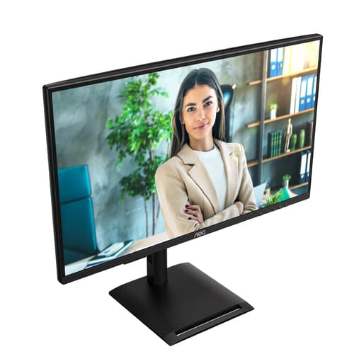 AOC Q27P4U - LED monitor - 27" - 2560 x 1440 QHD @ 120 Hz - IPS - 1500:1 - 4 ms - HDMI, DVI, DisplayPort, VGA - speakers - black — view 10