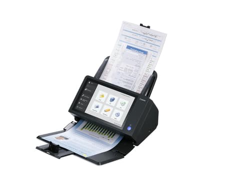 Canon imageFORMULA ScanFront 400 - Document scanner - CMOS / CIS - Duplex - 216 x 3048 mm - 600 dpi x 600 dpi - up to 45 ppm (mono) / up to 45 ppm (colour) - ADF (60 sheets) - up to 6000 scans per day - USB 2.0, LAN — view 3