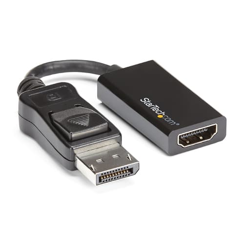 StarTech.com DisplayPort to HDMI Adapter - DP to HDMI - 4K 60Hz (DP2HD4K60S) - Video converter - DisplayPort - HDMI - for P/N: DK30C2DAGPD, TB32DP14, TB32DP2T, TB3DK2DHV, TB3DK2DHVUE
