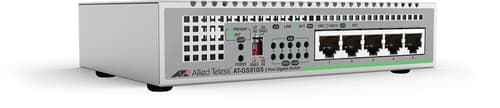 Allied Telesis CentreCOM AT-GS910/5 - Switch - unmanaged - 5 x 10/100/1000 - desktop — view 1
