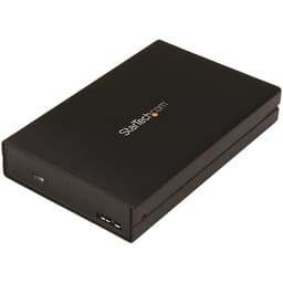 StarTech.com 2.5" SATA USB 3.1 Gen 2 Hard Drive Enclosure - w/ USB Type C and Type A Cables - USB 3.0 backwards compatible (S251BU31315) - Storage enclosure - 2.5" - SATA 6Gb/s - USB 3.1 (Gen 2) - black