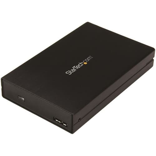 StarTech.com 2.5" SATA USB 3.1 Gen 2 Hard Drive Enclosure - w/ USB Type C and Type A Cables - USB 3.0 backwards compatible (S251BU31315) - Storage enclosure - 2.5" - SATA 6Gb/s - USB 3.1 (Gen 2) - black