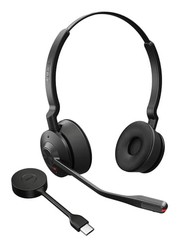 Jabra Engage 55 SE Stereo - Headset - on-ear - DECT - wireless - USB-C via DECT adapter - UC certified — view 1