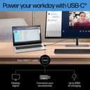 HP E32K G5 - E-Series - LED monitor - 31.5" - 3840 x 2160 4K UHD (2160p) @ 60 Hz - IPS - 350 cd/m� - 1000:1 - 5 ms - HDMI, DisplayPort, USB-C - speakers - black head, black and silver (stand) thumbnail 10