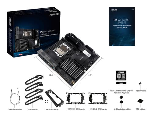 ASUS PRO WS W790E-SAGE SE Intel W790 LGA 4677 (Socket E) EEB — view 4