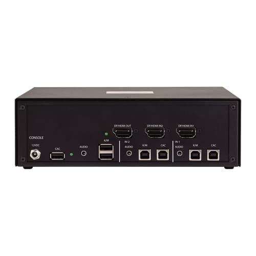 StarTech.com - KVM switch - secure - 2 x KVM port(s) - 1 local user - desktop - TAA Compliant — view 3