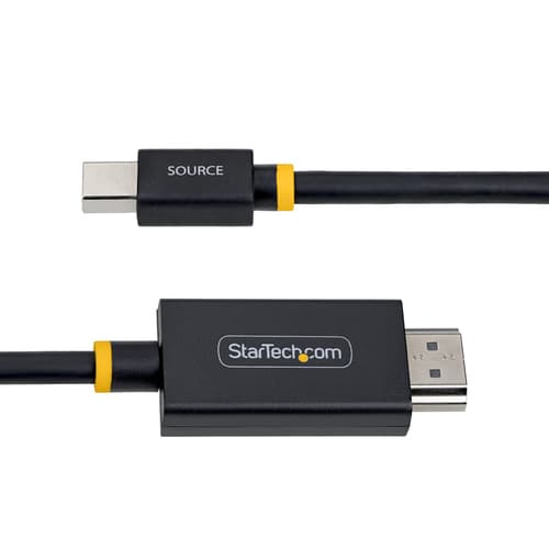 StarTech.com - Adapter cable - Mini DisplayPort male to HDMI male - 1 m - black - 4K60Hz support, active — view 4