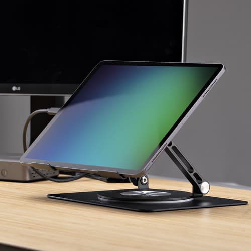 StarTech.com - Notebook stand - 360� rotating base - desktop - silver — view 6