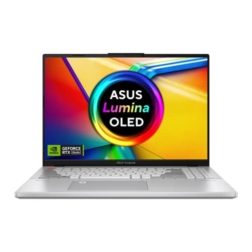 ASUS Vivobook Pro 16X OLED K6604JI-MX007W - Intel Core i9 - 13980HX / up to 5.6 GHz - Win 11 Home - GeForce RTX 4070 - 32 GB RAM - 1 TB SSD NVMe - 16" OLED 3200 x 2000 (3.2K) @ 120 Hz - Gigabit Ethernet - Wi-Fi 6E, Bluetooth - cool silver