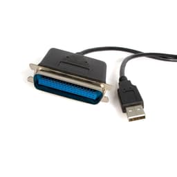 StarTech.com 10 ft USB to Parallel Printer Adapter - M/M - USB to ieee 1284 - USB to centronics - USB to Parallel Cable (ICUSB128410) - Parallel adapter - USB 2.0 - IEEE 1284 - black