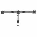 StarTech.com Desk Mount Triple Monitor Arm, Ergonomic VESA 3 Monitor Mount up to 27", Articulating & Height Adjustable Pole Mount, Tilt/Swivel/Rotate LCD/LED Screen, Desk Clamp/Grommet