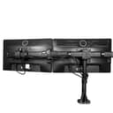 StarTech.com Desk Mount Triple Monitor Arm, Ergonomic VESA 3 Monitor Mount up to 27", Articulating & Height Adjustable Pole Mount, Tilt/Swivel/Rotate LCD/LED Screen, Desk Clamp/Grommet