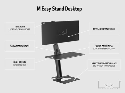 *Non Cancellable/Non Returnable (NCNR)* M EASY STAND DESKTOP SILVER — view 21
