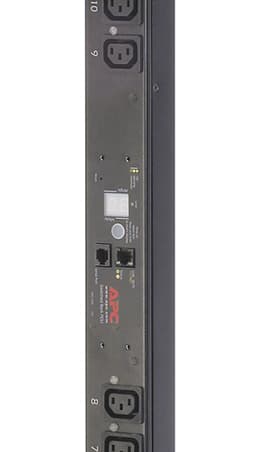 APC Switched Rack PDU Zero U - Power distribution strip (rack-mountable) - AC 200/208/230 V - Ethernet 10/100 - input: IEC 60320 C14 - output connectors: 16 (power IEC 60320 C13) - 3.05 m cord - black - for P/N: SCL400RMJ1U, SCL500RMI1UC, SCL500RMI1UNC, SMTL750RMI2UC, SMX2KR2UNCX145