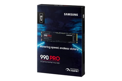 Samsung 990 PRO MZ-V9P4T0BW - SSD - encrypted - 4 TB - internal - M.2 2280 - PCIe 4.0 x4 (NVMe) - 256-bit AES - TCG Opal Encryption — view 8