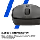 HP 405 - Mouse - quiet - right and left-handed - optical - 5 buttons - wireless - Bluetooth 5.2, 2.4 GHz - USB wireless receiver - black thumbnail 4