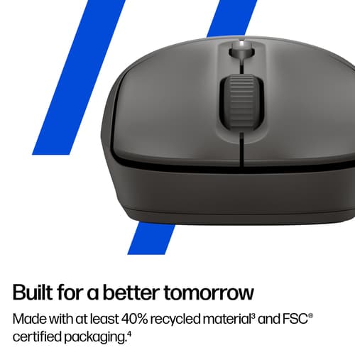 HP 405 - Mouse - quiet - right and left-handed - optical - 5 buttons - wireless - Bluetooth 5.2, 2.4 GHz - USB wireless receiver - black — view 5