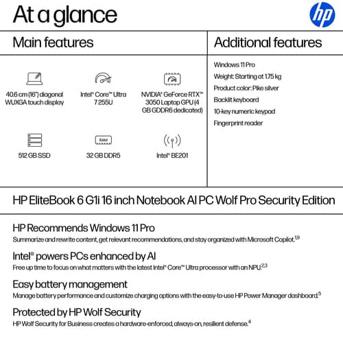 HP EB6G1i16 U7 255U 16 32GB/512 PC United Kingdom - UK English localization — view 5