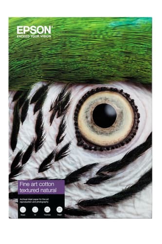 Epson Fine Art II - Cotton - textured matte - 515 micron - natural white - A4 (210 x 297 mm) - 300 g/m� - 25 sheet(s) rag paper