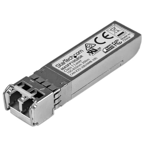 StarTech.com Cisco Meraki MA-SFP-10GB-SR Compatible SFP+ Module, 10GBASE-SR, 10GbE MMF Optic Transceiver, 10GE Gigabit Ethernet, LC Connector, 300m 850nm Cisco Meraki MS225, MX400, MS250 (MASFP10GBSR)