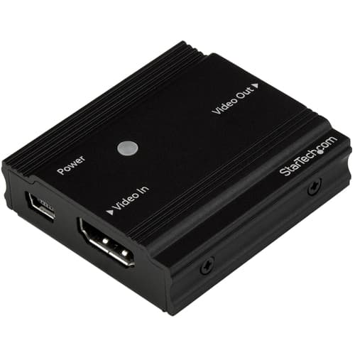 StarTech.com 115 ft. (35 m) 4K HDMI Extender - HDMI Extender - Up To 4K60 - Amplifier/Booster - HDMI to HDMI Booster (HDBOOST4K) - Video/audio extender - HDMI - up to 35 m