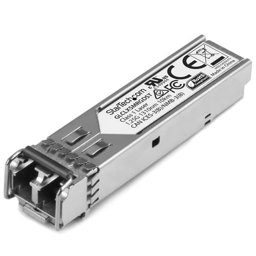 StarTech.com Cisco GLC Connector LX-SM-RGD Compatible SFP Module, 1000BASE-LX, 1GbE Single Mode Fiber Optic Transceiver, LC Connector, 10km 1310nm, DDM, Cisco Firepower, ASR920, IE2000 - Lifetime Warranty (GLCLXSMRGDST) - SFP (mini-GBIC) transceiver module (equivalent to: Cisco GLC-LX-SM-RGD) - 1GbE - 1000Base-LX - LC single-mode - up to 10 km - 1310 nm