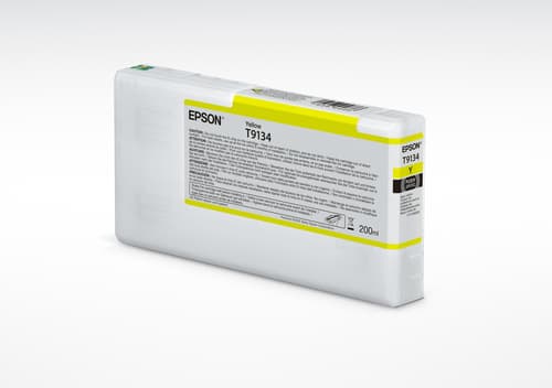 Epson Ink Cartridges, Ultrachrome HDR, T9134, Singlepack, 1 x 200.0 ml Yellow, Standard