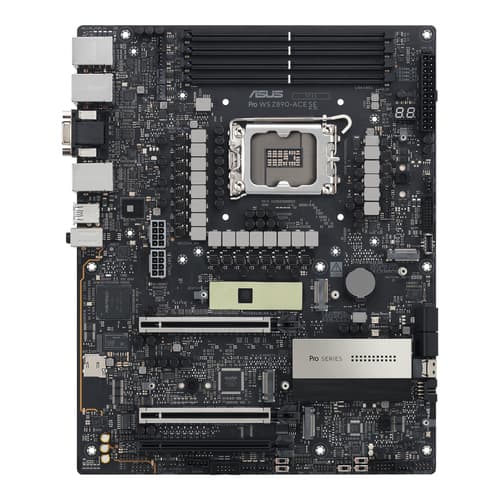 ASUS PRO WS Z890-ACE SE - Motherboard - ATX - LGA1851 Socket - Z890 Chipset - USB-C 3.2 Gen 2x2, USB 3.2 Gen 2, USB4, USB 3.2 Gen 1 - 10 Gigabit LAN, 2.5 Gigabit LAN, Gigabit LAN - onboard graphics (CPU required) - HD Audio (8-channel) — view 11