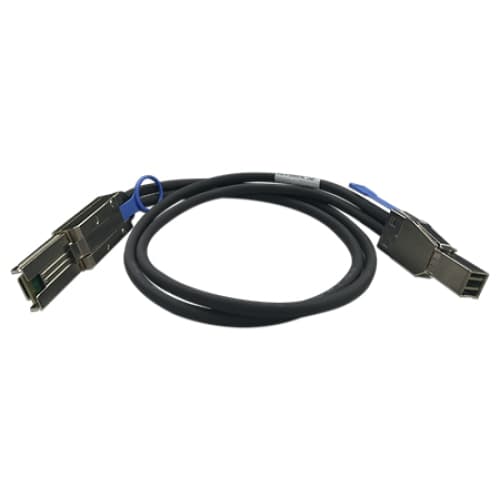 QNAP - SAS external cable - SAS 6Gbit/s - 36 pin 4x Mini SAS HD (SFF-8644) (M) to 26 pin 4x Mini SAS (M) - 3 m - black - for P/N: QXP-820S-B3408