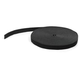 StarTech.com 50ft. Hook and Loop Roll - Cut-to-Size Reusable Cable Ties - Bulk Industrial Wire Fastener Tape - Adjustable Fabric Wraps - Black (HKLP50) - Cable tie roll - 15.24 m - for P/N: HKLP50BL, HKLP50GN, HKLP50RD, HKLP50YW