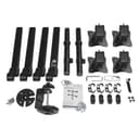 StarTech.com Desk Mount Quad Monitor Arm, Ergonomic VESA 4 Monitor Mount 2x2 up to 27", Articulating & Height Adjustable Pole Mount, Tilt/Swivel/Rotate LCD/LED Screen, Clamp/Grommet