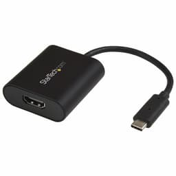 StarTech.com USB C to 4K HDMI Adapter - 4K 60Hz - Thunderbolt 3 Compatible - USB Type C to HDMI Video Display Adapter (CDP2HD4K60SA) - Adapter - TAA Compliant - 24 pin USB-C male to HDMI female - 19 cm - black - 4K60Hz (3840 x 2160) support - for P/N: TB4CDOCK