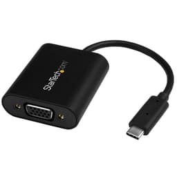 StarTech.com USB-C to VGA Adapter - 1920x1200 - USB C Adapter - USB Type C to VGA Monitor / Projector Adapter (CDP2VGASA) - External video adapter - USB-C - D-Sub