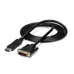 StarTech.com 6ft / 1.8m DisplayPort to DVI Cable - 1920x1200 - DVI Adapter Cable - Multi Monitor Solution for DP to DVI Setup (DP2DVIMM6) - DisplayPort cable - DisplayPort (M) to DVI-D (M) - 1.8 m - black - for P/N: DPPNLFM3, DPPNLFM3PW