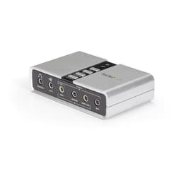 StarTech.com 7.1 USB Sound Card - External Sound Card for Laptop with SPDIF Digital Audio - Sound Card for PC - Silver (ICUSBAUDIO7D) - Sound card - 48 kHz - 7.1 - USB 2.0 - for P/N: MU15MMS, MU6MMS