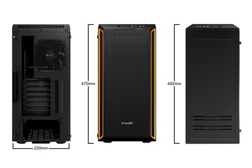 PURE BASE 600 GAMING CASE ORANGE — view 5