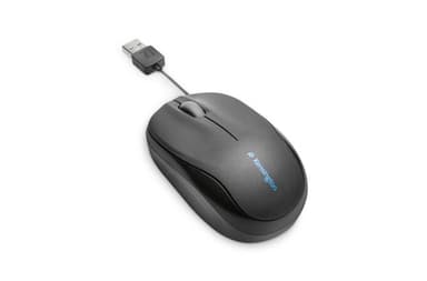 Kensington Pro Fit Retractable Mobile Mouse - Mouse - optical - wired - USB - black