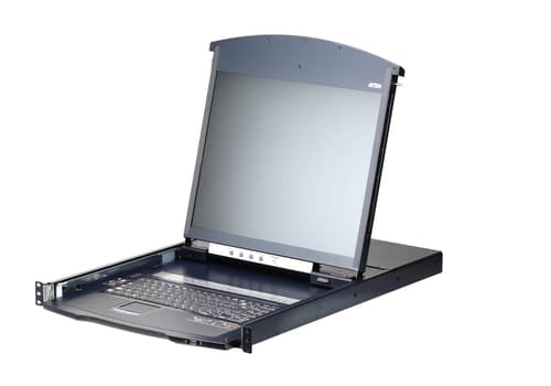 ATEN LCD KVM Switches KL1116VN - KVM console with KVM switch - 16 ports - USB - 19" - rack-mountable - 1280 x 1024 @ 75 Hz - 250 cd/m� - 1000:1 - 5 ms - 1U