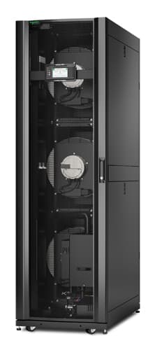 APC InRow RC - Rack air-conditioning cooling system chilled water - 460 - 480 V - black - 42U — view 1