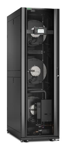 APC InRow RC - Rack air-conditioning cooling system chilled water - 460 - 480 V - black - 42U — view 3