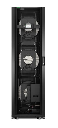 APC InRow RC - Rack air-conditioning cooling system chilled water - 460 - 480 V - black - 42U — view 4