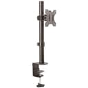 StarTech.com Single Monitor Desk Mount, Single Screen Heavy Duty Pole Mount for up to 8kg VESA Compatible Displays, Ergonomic Height Adjustable Monitor Arm Mount, Desk Clamp/Grommet