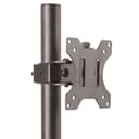 StarTech.com Single Monitor Desk Mount, Single Screen Heavy Duty Pole Mount for up to 8kg VESA Compatible Displays, Ergonomic Height Adjustable Monitor Arm Mount, Desk Clamp/Grommet