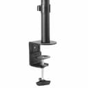 StarTech.com Single Monitor Desk Mount, Single Screen Heavy Duty Pole Mount for up to 8kg VESA Compatible Displays, Ergonomic Height Adjustable Monitor Arm Mount, Desk Clamp/Grommet